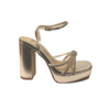 Millie & Co. EKINSU Gold 4.5’ platform Sandal
