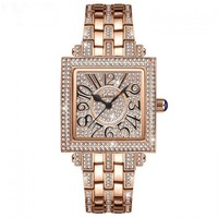 EUR203 Diamanté watch in Rose Gold