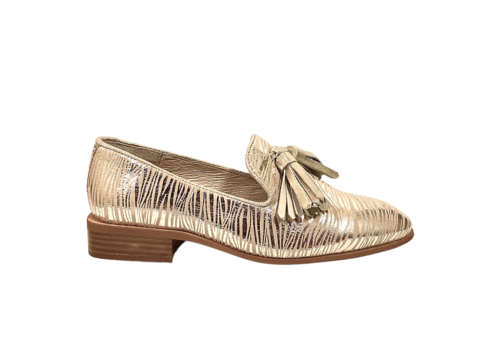 Wonders Wonders B-7601 Gold Zebra print Loafer