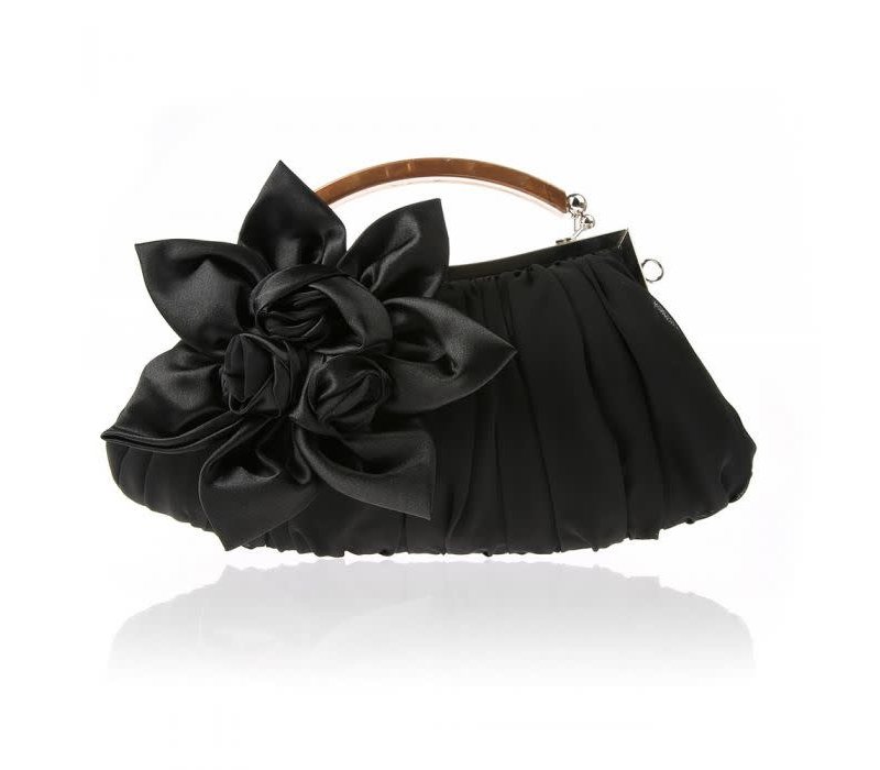 0005 Black Satin dress Bag