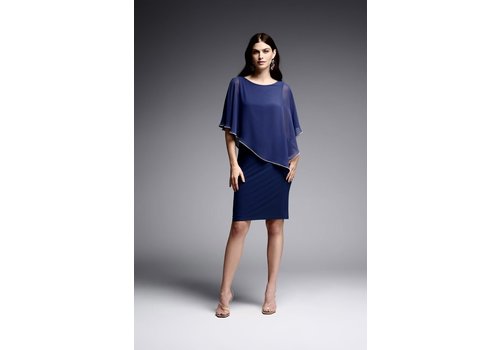 Joseph Ribkoff Joseph Ribkoff Midnight Blue overlay Dress