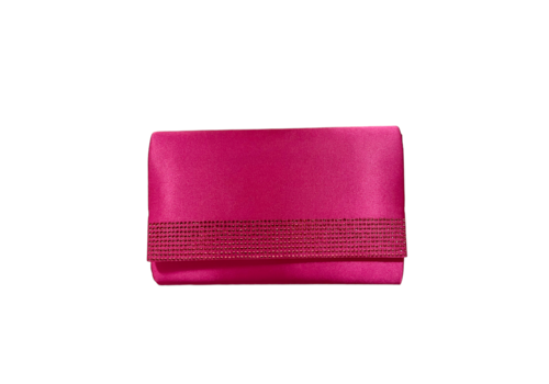 Glamour ADELE BAG Fuchsia diamantè clutch