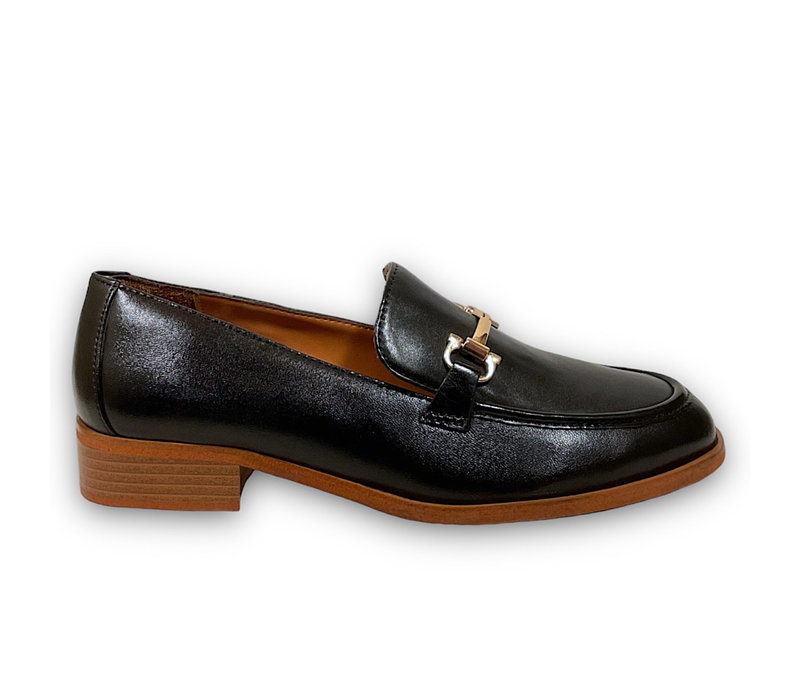 Regarde le Ciel SELENA Black Leather Loafer