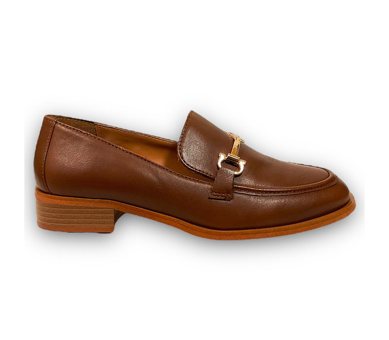 Regarde le Ciel SELENA Tan Leather Loafer