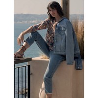 Diane Laury VE201 Flower print Denim Jacket