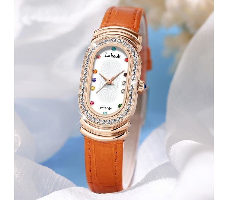 WA004 pretty Watch with Orange strap