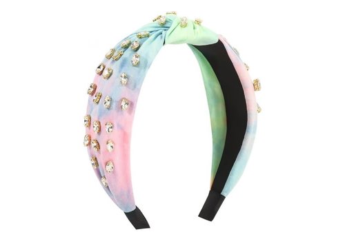 Peach Accessories HA828 Crystals headband in light Rainbow