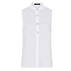 Micha S/S Micha 138 268 White linen Sleeveless Blouse