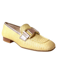 Marian 22701 Lemon/Gold weave Loafer