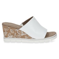 Caprice 27208 White slip-on Mules