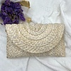 Peach Accessories A172 Straw clutch bag in Natural