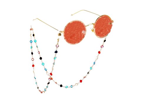 Peach Accessories SC043 Crystals sunglasses chain in Multicolours