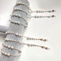 SC044 Mixed size pearls sunglasses chains in Ivory