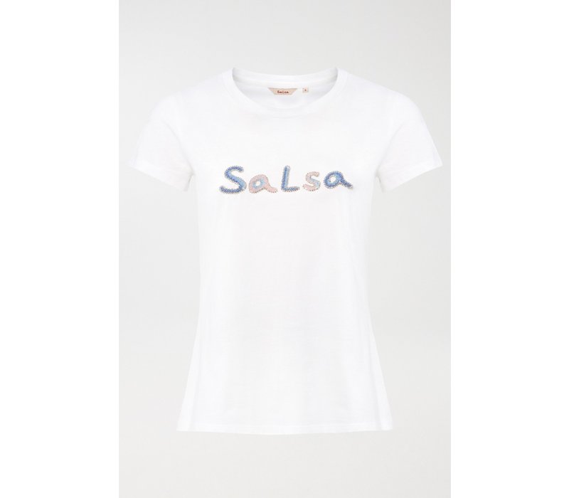 Salsa 21002831 White Logo T-Shirt