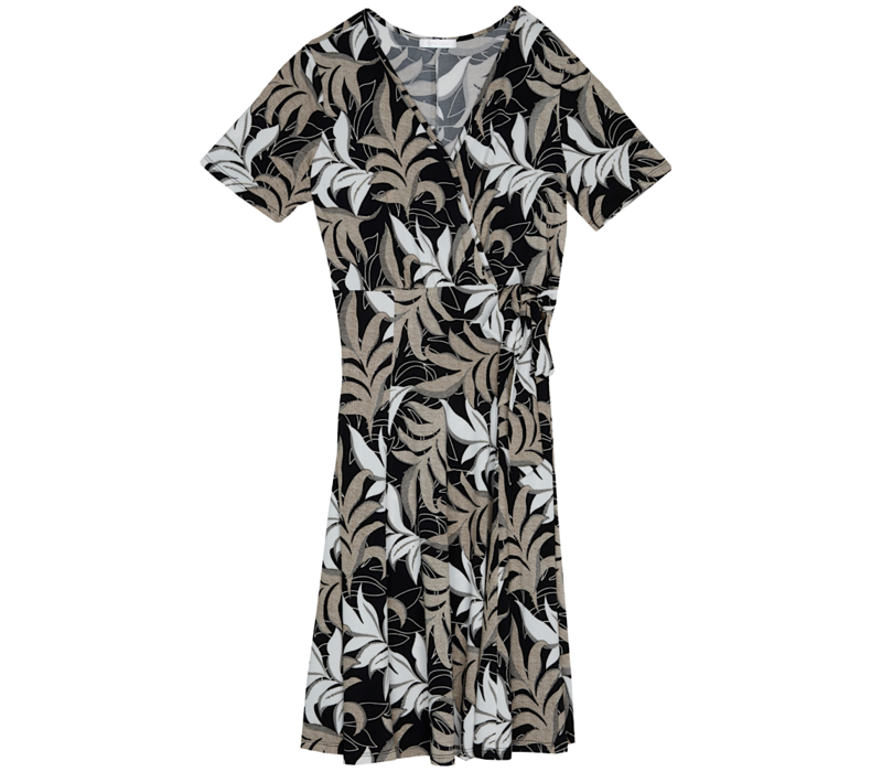Diane Laury RO501 Black multi print Dress
