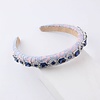 Peach Accessories HA768 lacy style headband with crystal stones in Blue