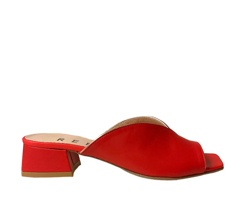 REPO 47507 Red block heel Slider