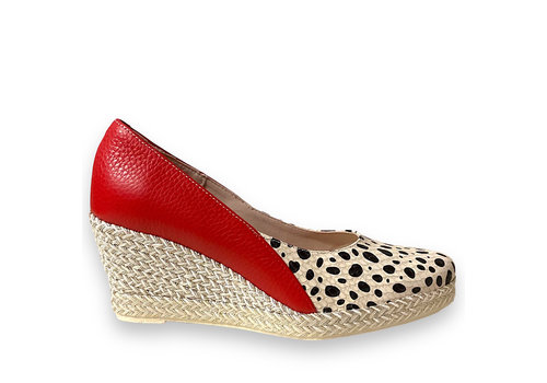 Jose Saenz Jose Saenz 6029-DL-BG Spotty wedge Shoe