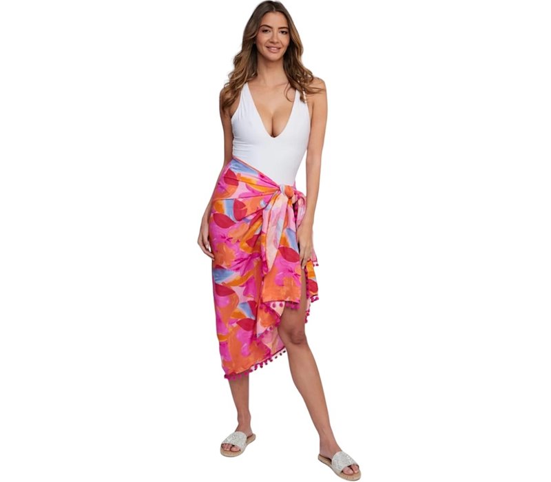 Pia Rossini ASTORIA Sarong in Pink multi