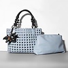 5232 Hand weave Bag with insert in Blue