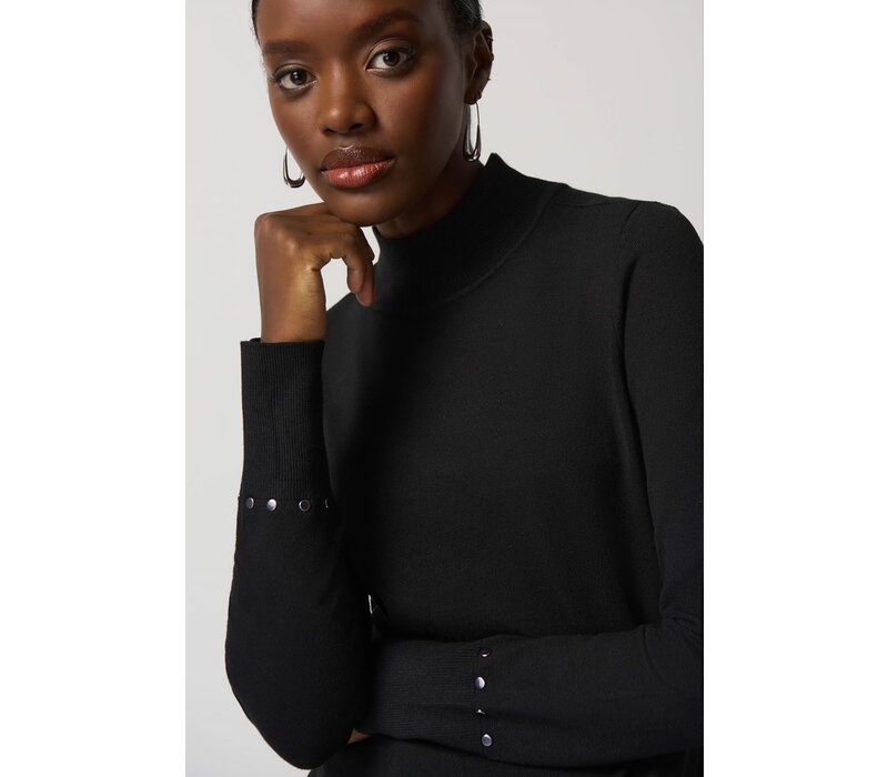 Joseph Ribkoff Black Mock Neck Sweater