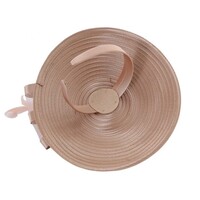 TGH071 Taupe Sinamay Fastenator w/Diamonte