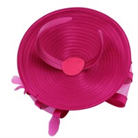 TGH071 Fuchsia Sinamay Fastenator w/Diamonte