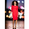 Joseph Ribkoff Joseph Ribkoff Lipstick Red Cascade Sheath Dress