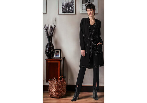 Joseph Ribkoff Joseph Ribkoff Sweater Knit Coat With V Neckline