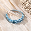HA783 Pearls and crystals mix headband in Blue