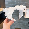 Peach Accessories HA804 Oversize pleated bow headband in Cream Peach Accessories HA804 Oversize pleated bow headband in Cream