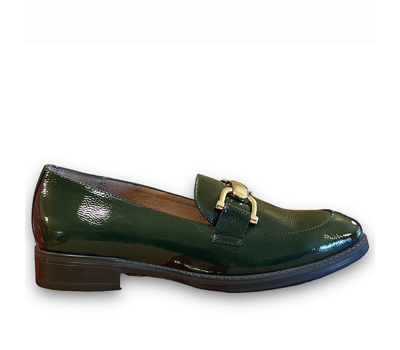 Wonders A-7252 Green soft shine Loafers