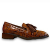 Wonders Wonders B-7220 Tan Croc Loafer w/Tassel