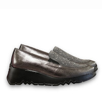 Wonders E-6733 Grey Wedge w/Diamanté