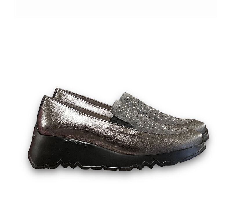 Wonders E-6733 Grey Wedge w/Diamanté