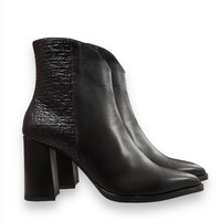 Wonders M-5407-T Black Block Heel Boots