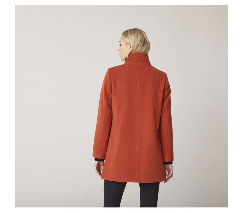 Junge MARIE Rust wool mix Swing Coat