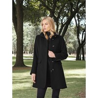 Junge CHANEL Wool mix Pea Coat in Black