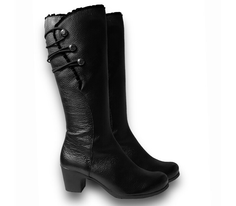 Jose Saenz 5177-BG Black knee Hi Boots