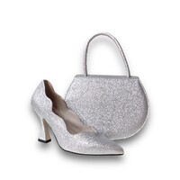 Marian 706 Silver Glitter Handbag