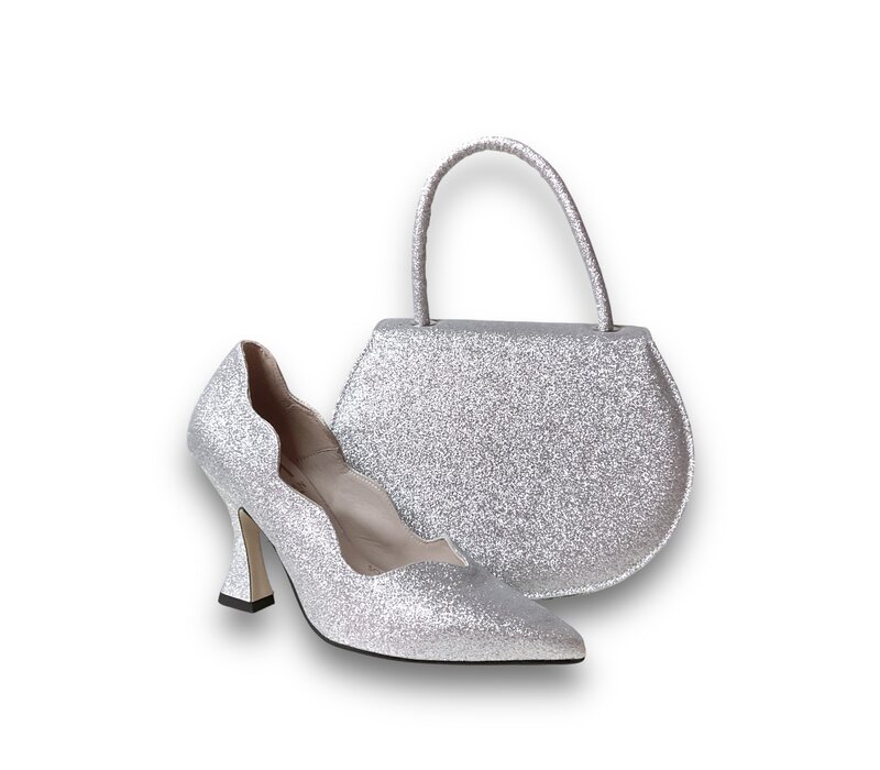 Marian 706 Silver Glitter Handbag