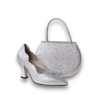 Marian 3716 V23 Silver Glitter 3.5’ Heel Shoe
