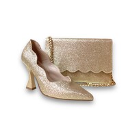 Marian 3716 V23 Gold Glitter 3.5’ Heel Shoe