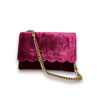 Marian 801 Grape Velvet Clutch