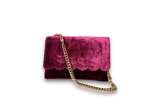 Marian Marian 801 Grape Velvet Clutch