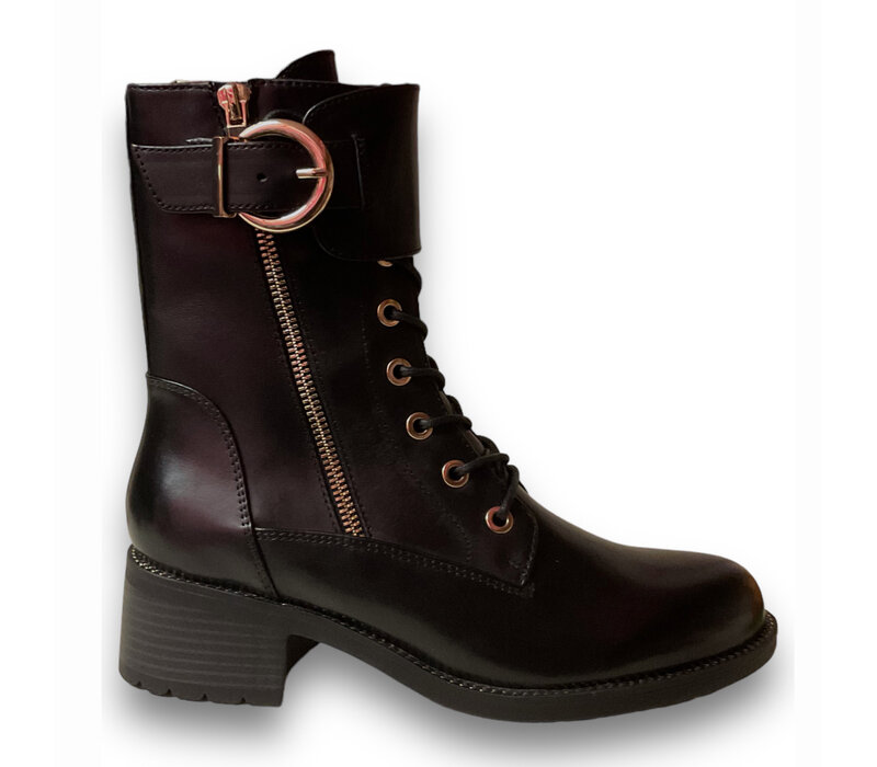 Regarde le Ciel “EMILY” Black Gold side Zip