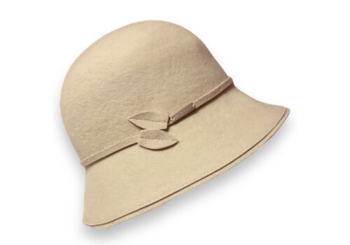 Seeberger Seeberger 019010 Sand Woolfelt Cloche