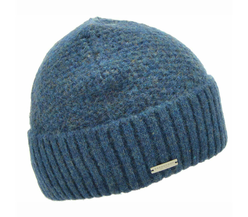 Seeberger 019124 Teal Wool mix Turn up Beanie