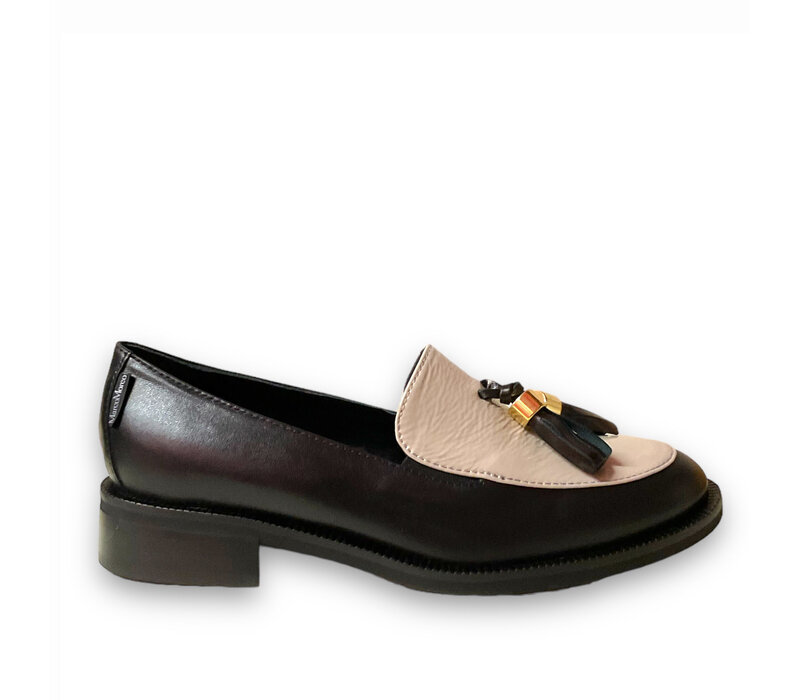MarcoMoreo Black/Cream Loafers