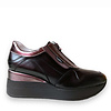MarcoMoreo MarcoMoreo Black/Bronze front Zip Wedge